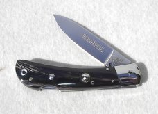 NEW OLD STOCK CLASSIC ITALIAN AKC AUTO SPEED HUNTER GENUINE BRAZILIAN HORN WITH SHEATH