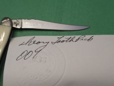 Case XX Tiny Tooth Pick Proto Painted Pony  Mammoth Tooth 