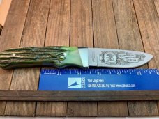 Bear and Son Cutlery Hunting Fixed Blade For the NAHC Green Bone Stag