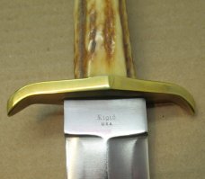 Custom Rigid Arkansas Toothpick Bowie Knife with Sheath. Mint Condition.........................(85)