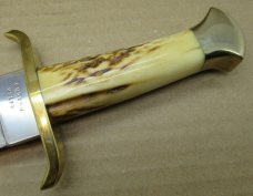 Custom Rigid Arkansas Toothpick Bowie Knife with Sheath. Mint Condition.........................(85)