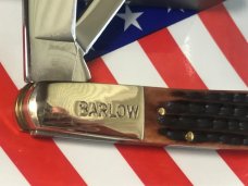 Utica Cutlery USA... 2 Blade Barlow Pocket Knife w/ Great Bone Handles+Original Box -NOS -Mint Utica Cutlery USA... 2 Blade Barlow Pocket Knife w/ Great Bone Handles+Original Box -NOS -Mint