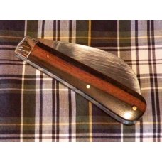A Wright & Son, Sheffield, England Hawkbill Pruning Knife with Ebony Scales and Curved Pruning Blade A Wright & Son, Sheffield, England Hawkbill Pruning Knife with Ebony Scales and Curved Pruning Blade