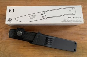 FALLKNIVEN F-1 MILITARY/SURVIVAL KNIFE, VG-10 Laminate Blade
