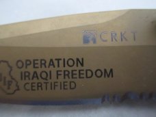 CRKT 7914D Operation Iraqi Freedom Desert Cruiser Folding Knife AA0005