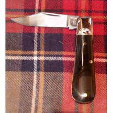 A. Wright & Son Sheffield, England Barlow Knife with Buffalo Horn Scales and Clip Blade