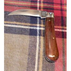 A. Wright & Son Sheffield, England Peach Pruner Knife with Rosewood Scales and Wharncliffe Blade