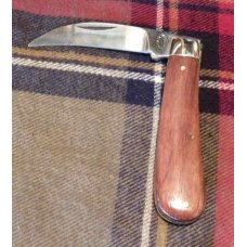 A. Wright & Son Sheffield, England Peach Pruner Knife with Ebony Scales and Wharncliffe Blade A. Wright & Son Sheffield, England Peach Pruner Knife with Ebony Scales and Wharncliffe Blade