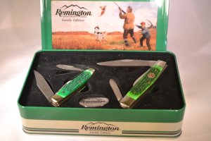 Remington Sportsman series Family Edition  Matching stockman knives.