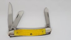 2003 Case XX 6318 SS Med Stockman yellow John Deere Knife 2003 Case XX 6318 SS Med Stockman yellow John Deere Knife