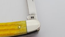 2003 Case XX 6318 SS Med Stockman yellow John Deere Knife 2003 Case XX 6318 SS Med Stockman yellow John Deere Knife