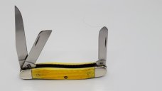 2003 Case XX 6318 SS Med Stockman yellow John Deere Knife 2003 Case XX 6318 SS Med Stockman yellow John Deere Knife