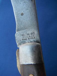 Vintage M Klein & Sons Hawkbill Pocket Knife - Chicago - Brass Liner Lock MADE IN USA!!!! Vintage M Klein & Sons Hawkbill Pocket Knife - Chicago - Brass Liner Lock MADE IN USA!!!!