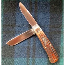Great Eastern Cutlery 235220 "Beaver Tail Trapper" in Jigged Brazilian Cherry Wood Scales Great Eastern Cutlery 235220 "Beaver Tail Trapper" in Jigged Brazilian Cherry Wood Scales