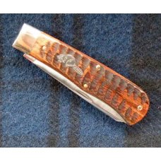 Great Eastern Cutlery 235220 "Beaver Tail Trapper" in Jigged Brazilian Cherry Wood Scales Great Eastern Cutlery 235220 "Beaver Tail Trapper" in Jigged Brazilian Cherry Wood Scales