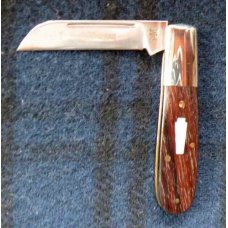Schadt & Morgan #69 Keystone Barlow Knife with Wood Scales and Sheepsfoot Blade Schadt & Morgan #69 Keystone Barlow Knife with Wood Scales and Sheepsfoot Blade