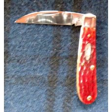 Case #07018 Swayback with Jigged Chestnut Bone Scales and Wharncliffe Blade