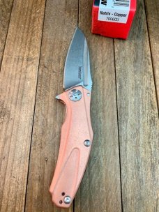 Kershaw Natrix Copper Handles D-2 Blade
