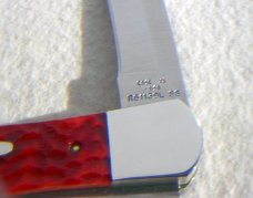RARE 1989 CASE XX USA R61139L LARGE 5" LOCKBACK RED BONE FOLDING KNIFE - MINT