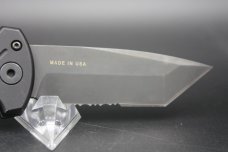 Used Gerber Auto 06 Tanto Automatic Knife aluminum Scales (3.7" S30V Black Serr)