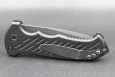 Used Gerber Auto 06 Tanto Automatic Knife aluminum Scales (3.7" S30V Black Serr)