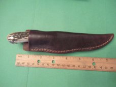 David Manley Custom Bird & Trout Stag Handle Fixed Blade
