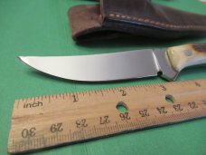 David Manley Custom Bird & Trout Stag Handle Fixed Blade