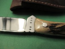 David Manley Custom Bird & Trout Stag Handle Fixed Blade