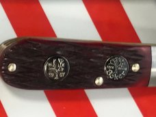 Vintage Boker (Tree Brand) 2 Blade Barlow w/ Red Bone Handles w/ 2 Shields!- NOS Vintage Boker (Tree Brand) 2 Blade Barlow w/ Red Bone Handles w/ 2 Shields!- NOS