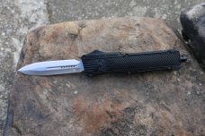 COBRATEC OTF DAGGER NOT SERRATED LARGE CTK-1 BLACK