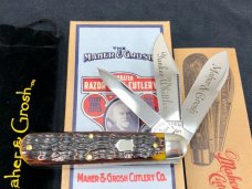 Great Eastern SFO GEC Maher & Grosh #78 Yankee Whittler Knife Yellow Jig Bone Great Eastern SFO GEC Maher & Grosh #78 Yankee Whittler Knife Yellow Jig Bone