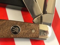 J A Henckels Stockman Knife w/ Great GunStock Walnut Handles - NOS in Orig Box +leather pouch & COA J A Henckels Stockman Knife w/ Great GunStock Walnut Handles - NOS in Orig Box +leather pouch & COA