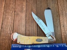 Case Large Saddlehorn  Burnt Oatmeal CCC 2008 Life Member Knife
