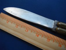 OLD VINTAGE 60's LARGE HANDMADE PHILLIPINES BONE "BALISONG" BUTTERFLY FOLDING POCKET KNIFE KNIVES OLD VINTAGE 60's LARGE HANDMADE PHILLIPINES BONE "BALISONG" BUTTERFLY FOLDING POCKET KNIFE KNIVES