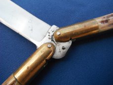 OLD VINTAGE 60's LARGE HANDMADE PHILLIPINES BONE "BALISONG" BUTTERFLY FOLDING POCKET KNIFE KNIVES OLD VINTAGE 60's LARGE HANDMADE PHILLIPINES BONE "BALISONG" BUTTERFLY FOLDING POCKET KNIFE KNIVES