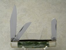 Fight'n Rooster Frank Buster Cutlery Co. Solingen Germany Mint Green Perloid Stockman Knife Fight'n Rooster Frank Buster Cutlery Co. Solingen Germany Mint Green Perloid Stockman Knife