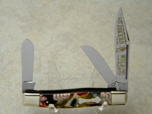 Fight'n Rooster Germany Celebrated End of Day Jokers Wild 1985 Stockman Knife