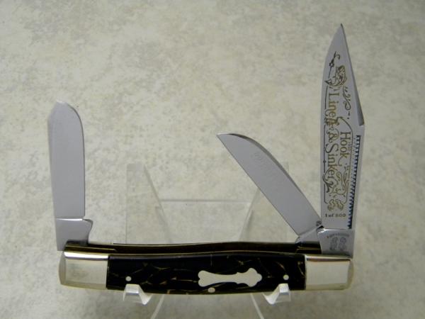 Fight'n Rooster Germany Celebrated Vein of Gold *Prototype* 1990 Hook, Line & Sinker Stockman Knife Fight'n Rooster Germany Celebrated Vein of Gold *Prototype* 1990 Hook, Line & Sinker Stockman Knife