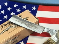Vintage Parker Alabama USA Large 4" Razor w/ Beautiful Greenish Brown Handles - NOS in Original Box Vintage Parker Alabama USA Large 4" Razor w/ Beautiful Greenish Brown Handles - NOS in Original Box