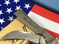 Vintage Frost (Custom Design Series) Razor Barlow Knife -Colorful Frostwood Handles +NOS in Orig Box
