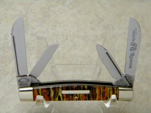 Fight'n Rooster Frank Buster Cutlery Co Solingen Germany Christmas Tree Small 4 Blade Congress Knife