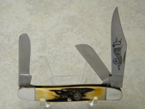 Bear MGC USA Stag 1993 NKCA Premium Stockman Club Knife