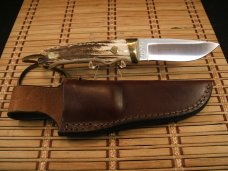 SCHRADE+ USA PHIES PRO HUNTER 1 RARE VINTAGE FULL TANG FIXED BLADE STAG HORN HUNTING KNIFE NEW MINT SCHRADE+ USA PHIES PRO HUNTER 1 RARE VINTAGE FULL TANG FIXED BLADE STAG HORN HUNTING KNIFE NEW MINT