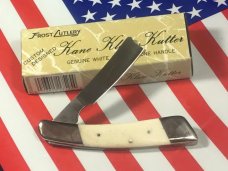 Vintage Frost Cut (Custom Design Series) Kane Klaw Kutter Razor Knife Smooth Bone Handles -Japan NOS