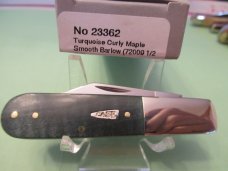 Case XX 2019 Turquoise Curly Maple Barlow Pattern # 72009 1/2 Case XX 2019 Turquoise Curly Maple Barlow Pattern # 72009 1/2