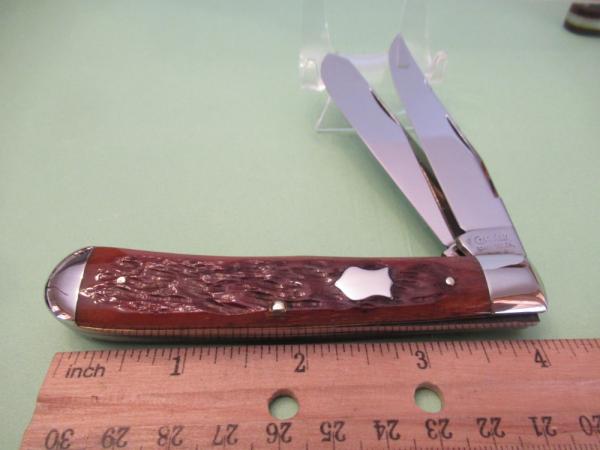 Case Classic Brown Bone Prototype Trapper  Crandall Bradford USA