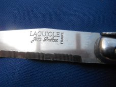  3 French Knives 1 LAGUIOLE "Bee" & 1 Jean Dulost 1 Barenthal  Stainless Serrated Blade Steak Knives