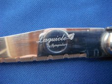  3 French Knives 1 LAGUIOLE "Bee" & 1 Jean Dulost 1 Barenthal  Stainless Serrated Blade Steak Knives