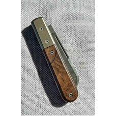 LIONSTEEL DOM DAMASTEEL EURO BARLOW,GEC SLIP,BRONZED BOLSTERS & WALNUT, Factory sample,1 of 1 LIONSTEEL DOM DAMASTEEL EURO BARLOW,GEC SLIP,BRONZED BOLSTERS & WALNUT, Factory sample,1 of 1