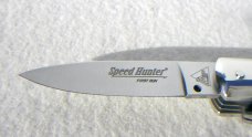 NOS FIRST RUN GENUINE STAG ITALIAN AKC AUTO SPEED HUNTER 3 BLADE WITH ORIGINAL SHEATH